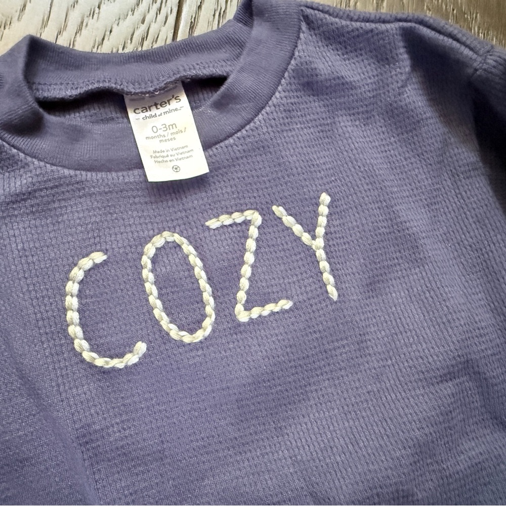 Carter’s Navy Blue Cozy Sweatshirt - Picture 4 of 4